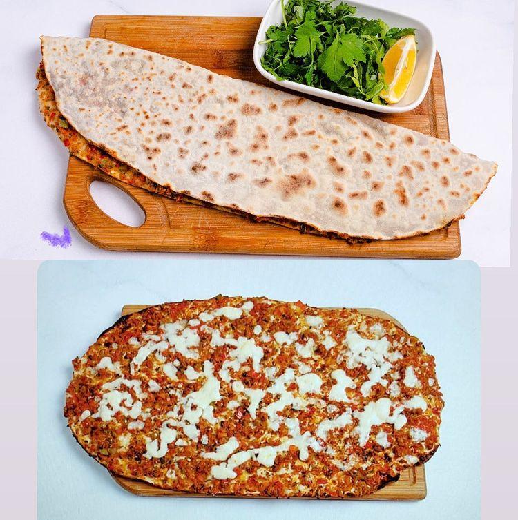 Peynirli lahmacun 
