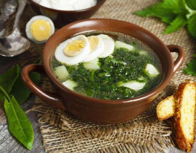 Turşəng və toyuq budu ilə şorba