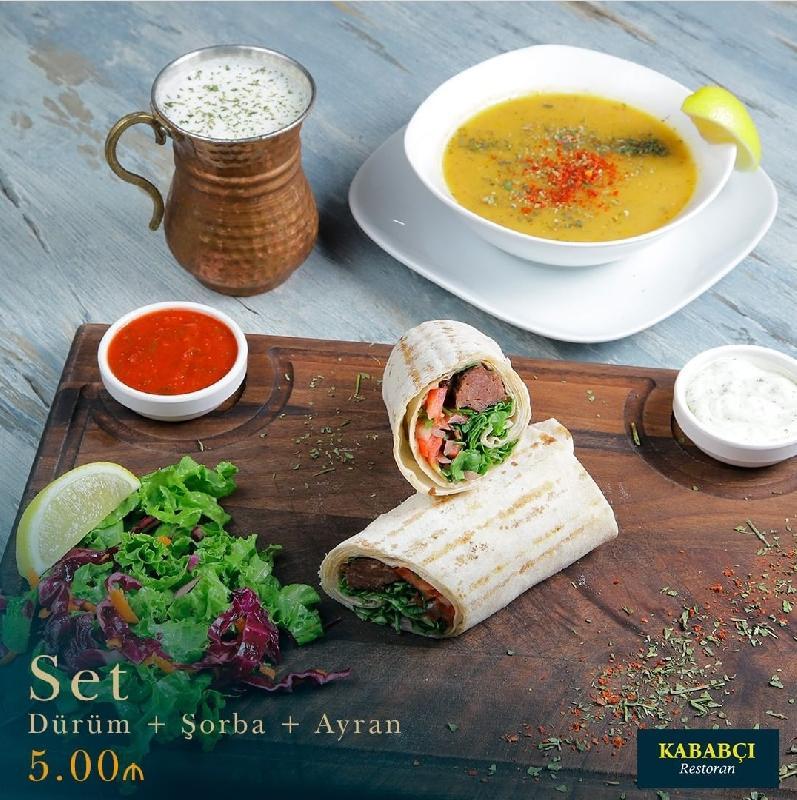 Dürüm+Ayran+Şorba
