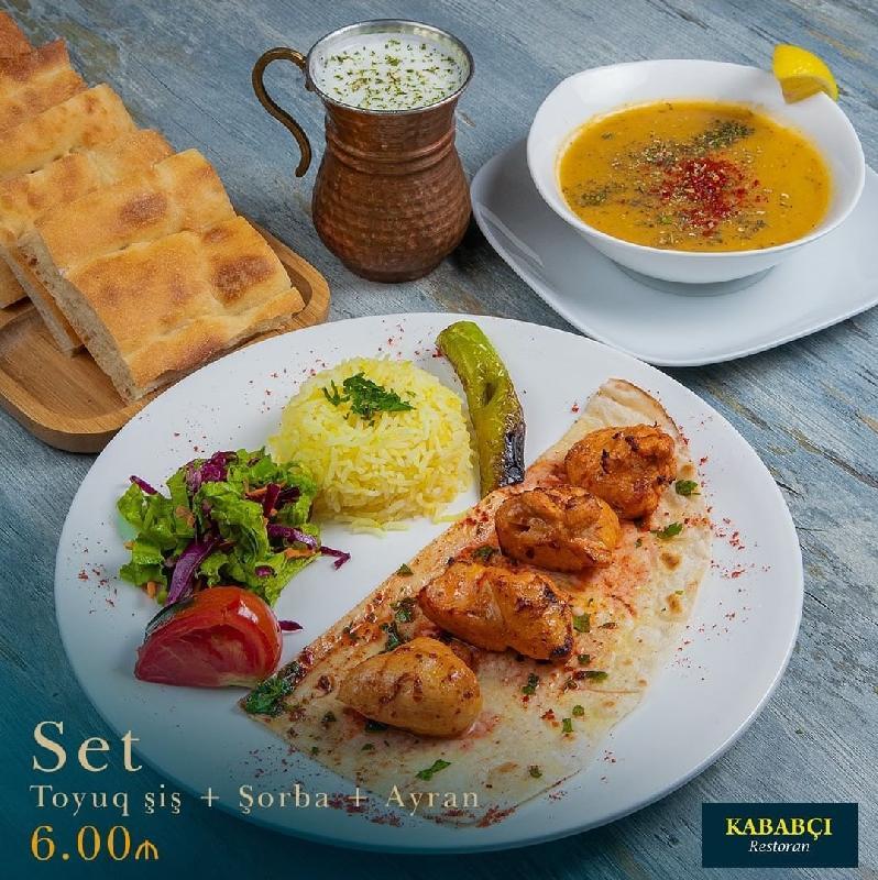 Toyuq+Şorba+Ayran 