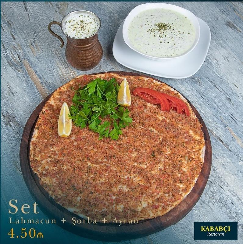 Lahmacun+Şorba+Ayran 