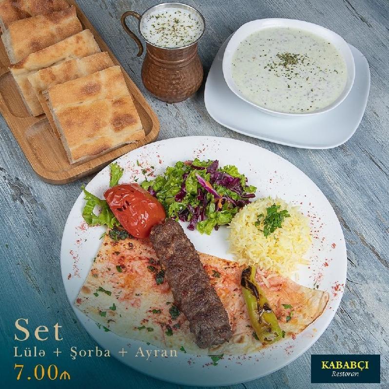 Lülə +Şorba+Ayran 