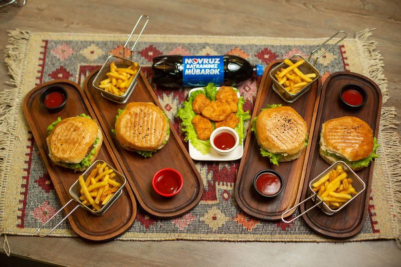 Toyuq Burger Set 