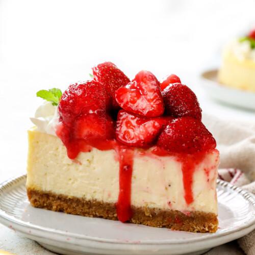 Çiyələk cheesecake 