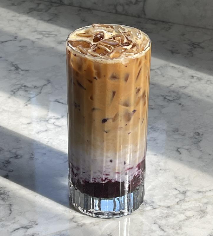 Blue berry Latte