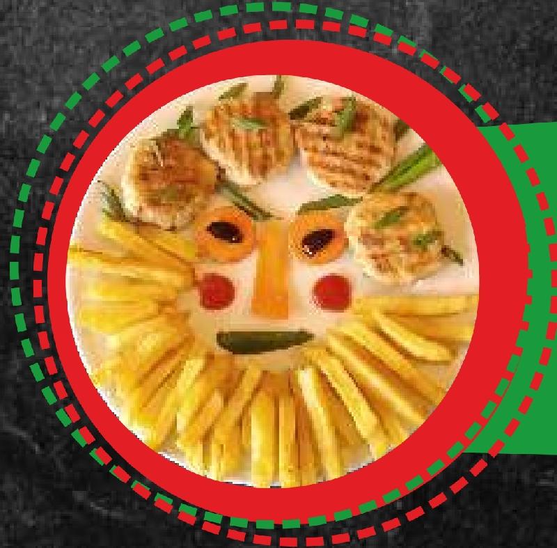 Kotlet toyuq ətindən kartof fri ilə