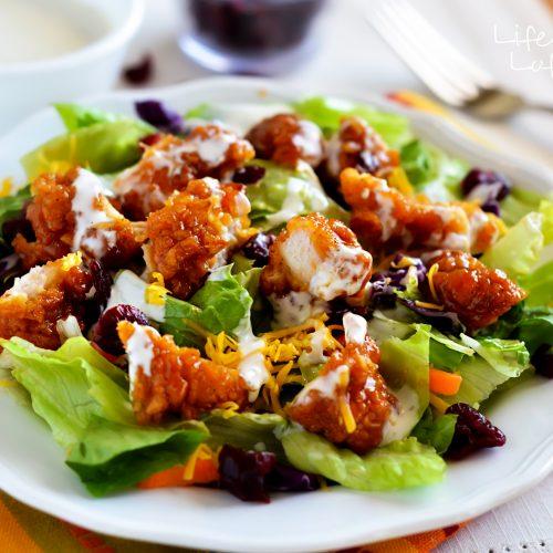 Chicken finger salad 