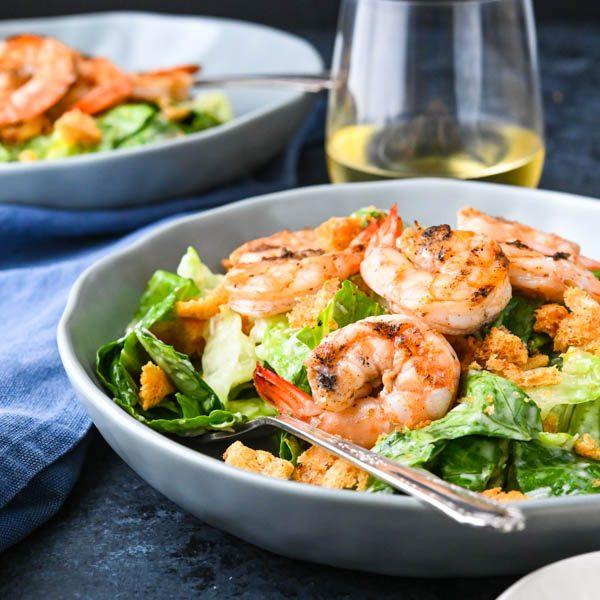 Prawns Sezar salad 