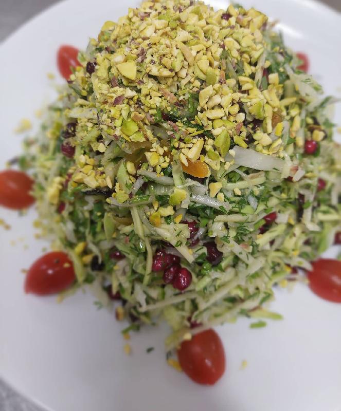 Krivet və avakado salatı 