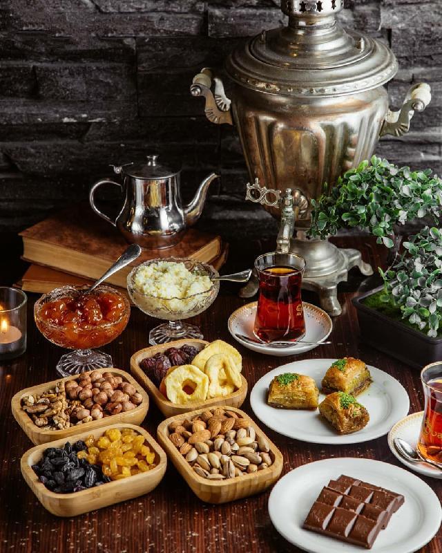 Çay dəstgahı samovar 