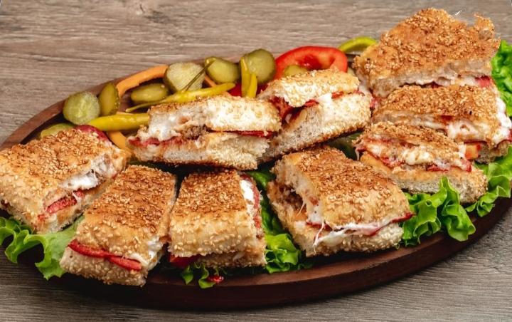 Simit toyuq göbələk kaşar sp sous