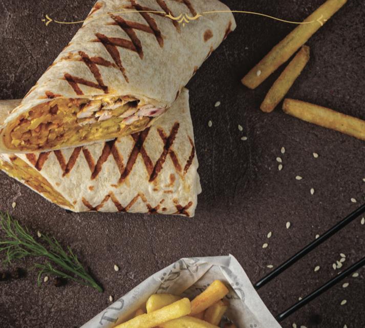 Sarımsaqlı chicken dürüm