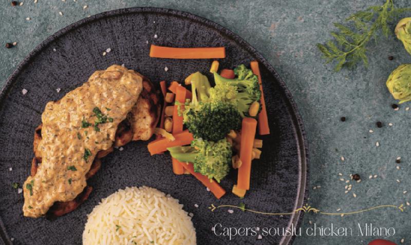 Capers souslu chicken Milano