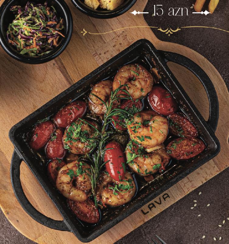 Butter garlic prawns
