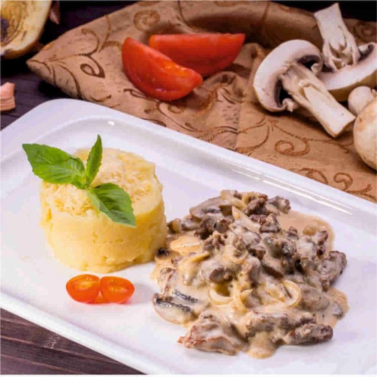 Stroganoff with chicken