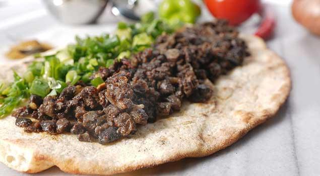 Ciğer kavurma dürüm 