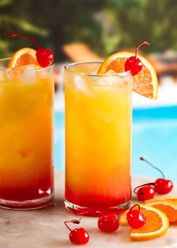 Tequila sunrise orange juice 
