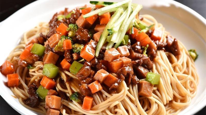Diced Meat Noodled