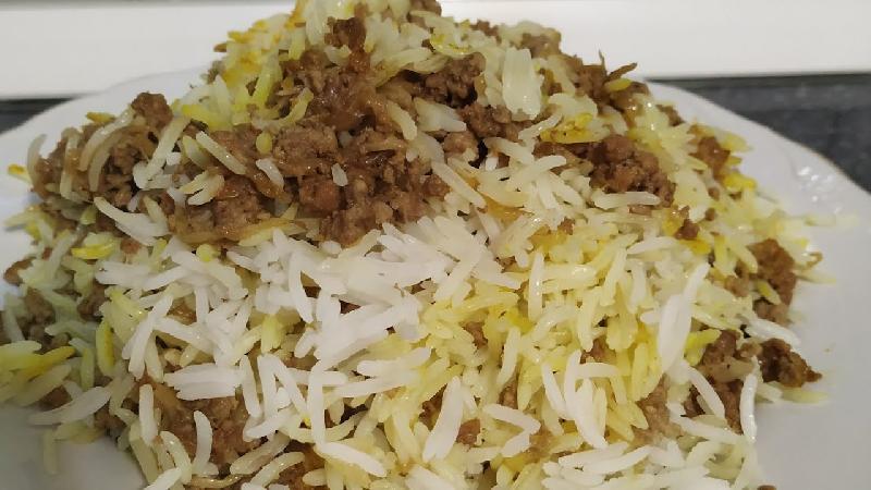 Şuşa sayağı qiyməli plov 