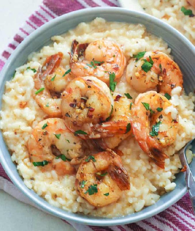 Risotto Krevetka İlə