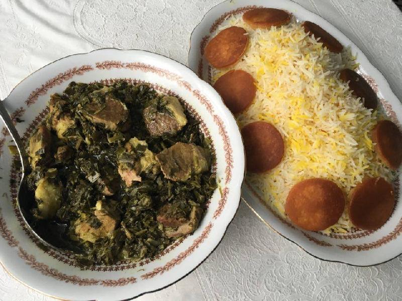 Səbzəli plov 