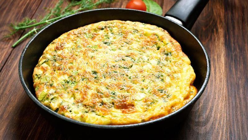 İspanaqlı omlet