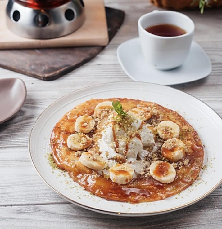 Bananlı Krostata dondurma ilə