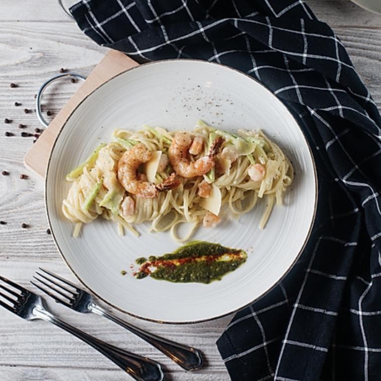 Linguine pasta krevet ilə