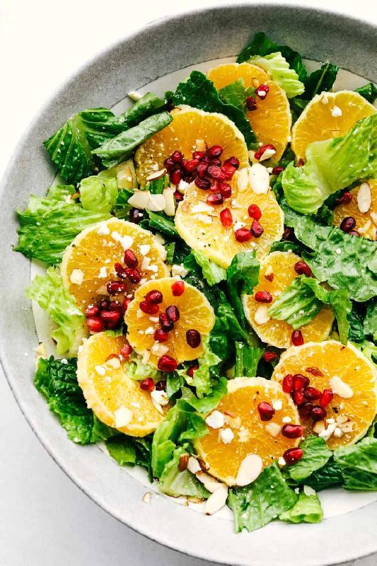 Portağallı yaşıl salat