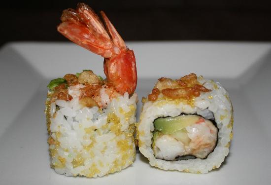 Spicy Ebi Tempura Maki Suşi Roll