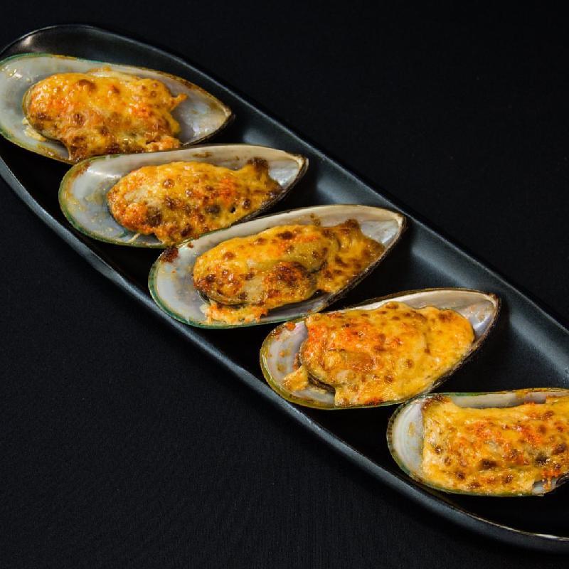 Fried creamy mussels