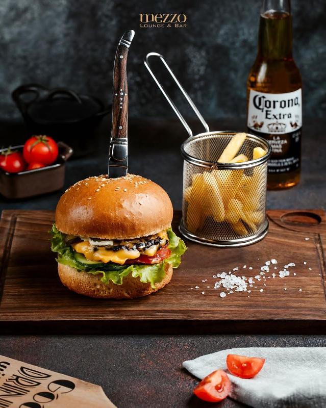 Burger mal ətindən