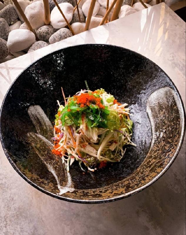 Dəniz məhsullu Glass noodle salatı