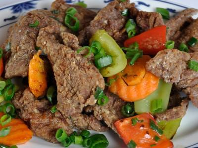 Ətirli Ədviyyatlarla qızardılmış Mal Əti
