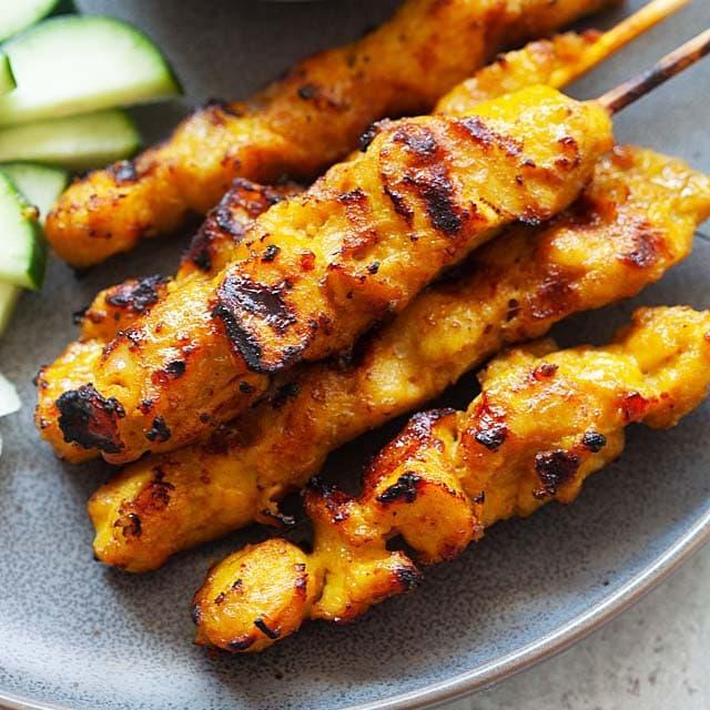 Toyuq Ətindən Satay