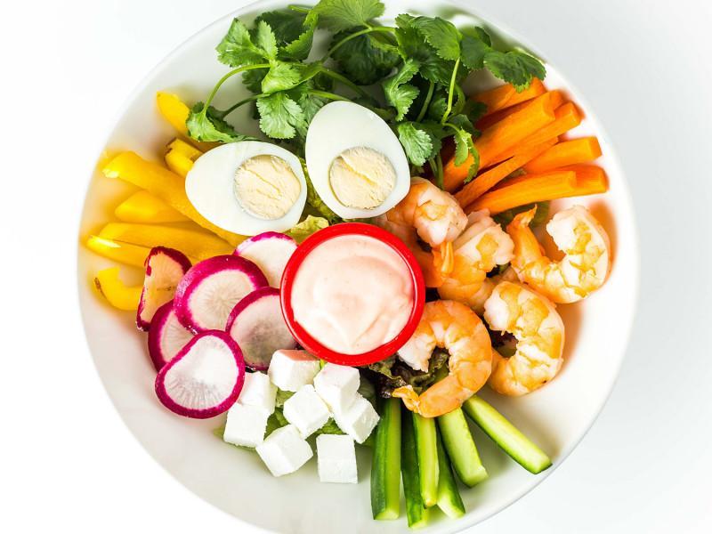 Proteinli boul krevet ilə