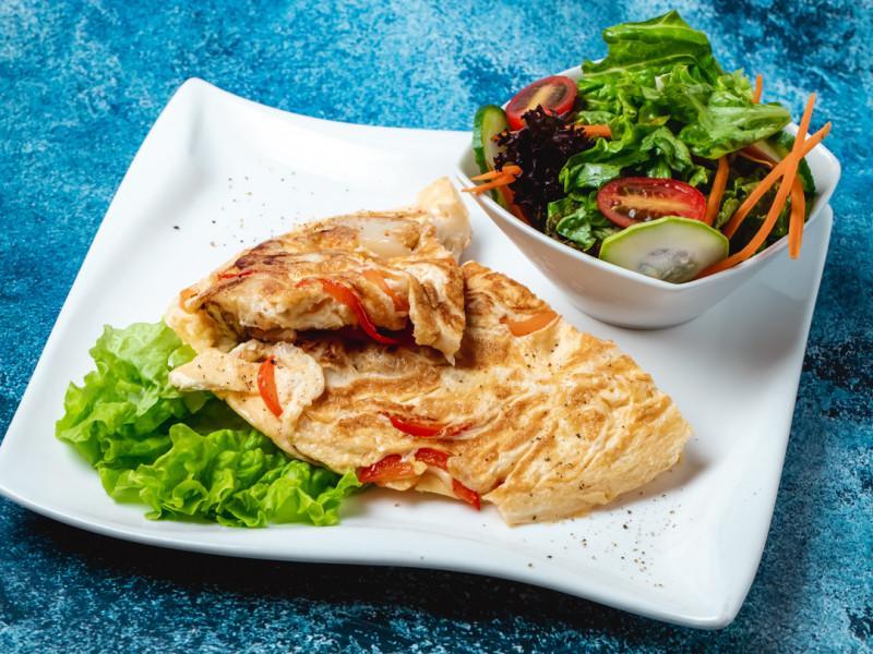 Tərəvəzli omlet 