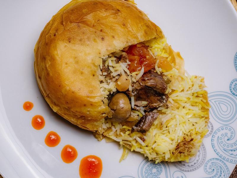 Quzu əti şah plov