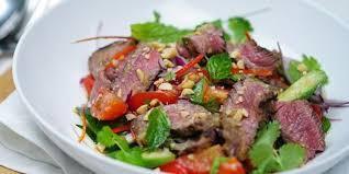 Asian Spicy Apple and beef salad