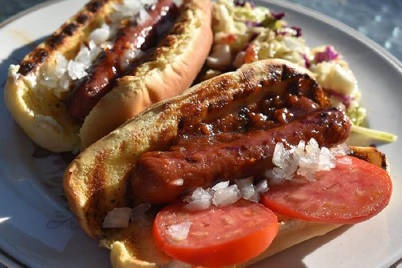 Dr. Pepper hotdog 