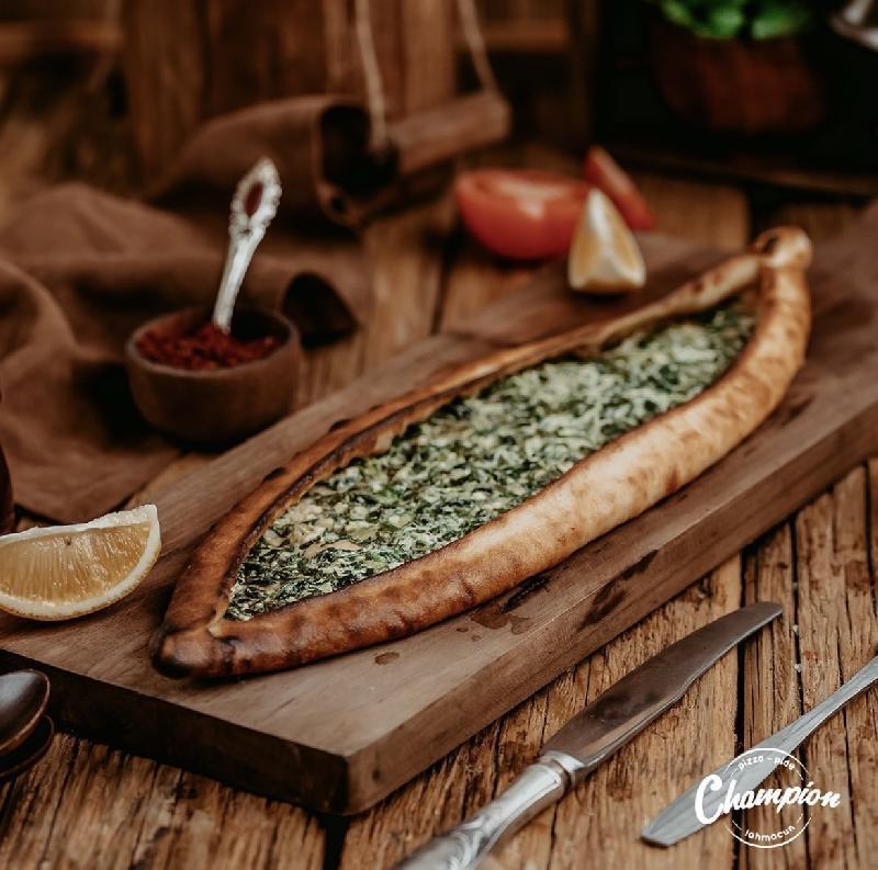 İspanaqlı pide 30 sm