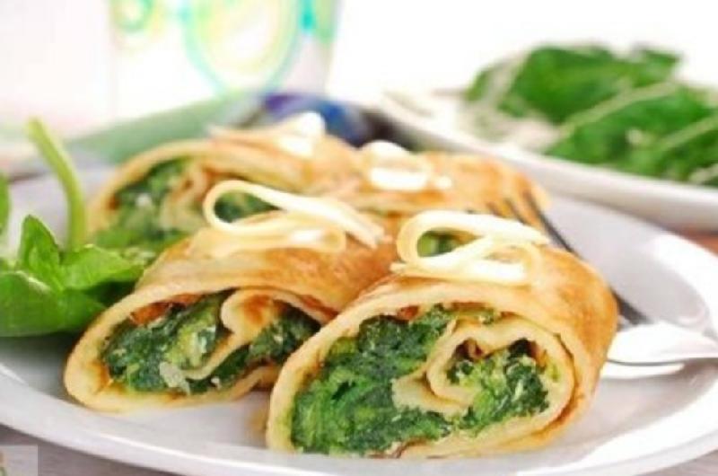 Crepes toyuqlu