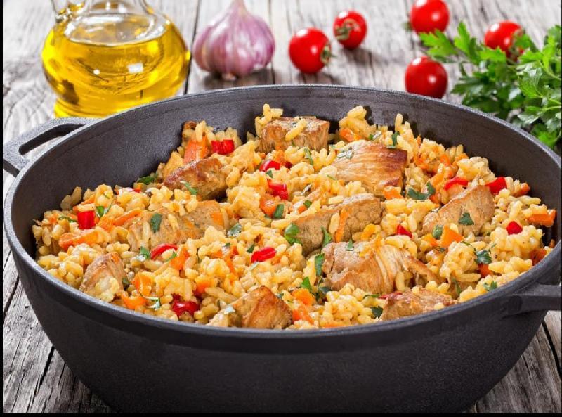 Risotto toyuqlu