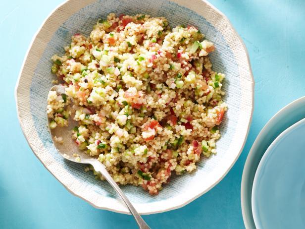 ROASTED SALMON & MILLET TABBOULEH SALAD 