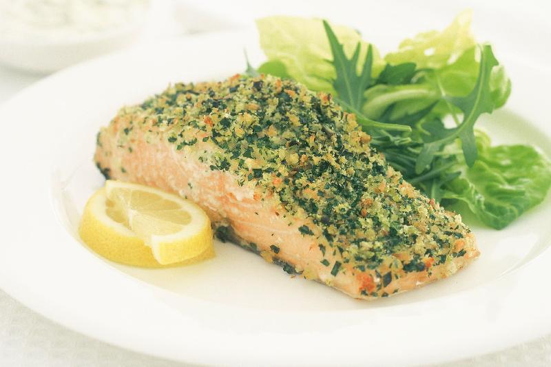 HERBS CRUSTED SALMON