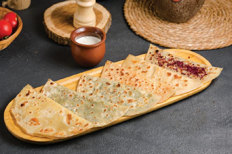 Qutab göy və pendirli