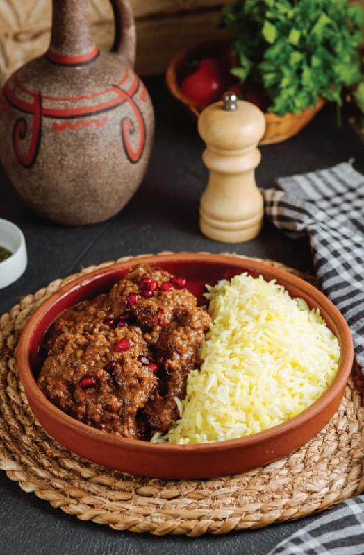 Fisincan plov quzu ətindən 