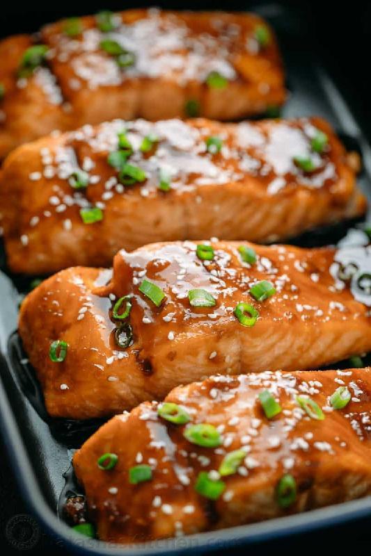 Qızıl balıq teriyaki