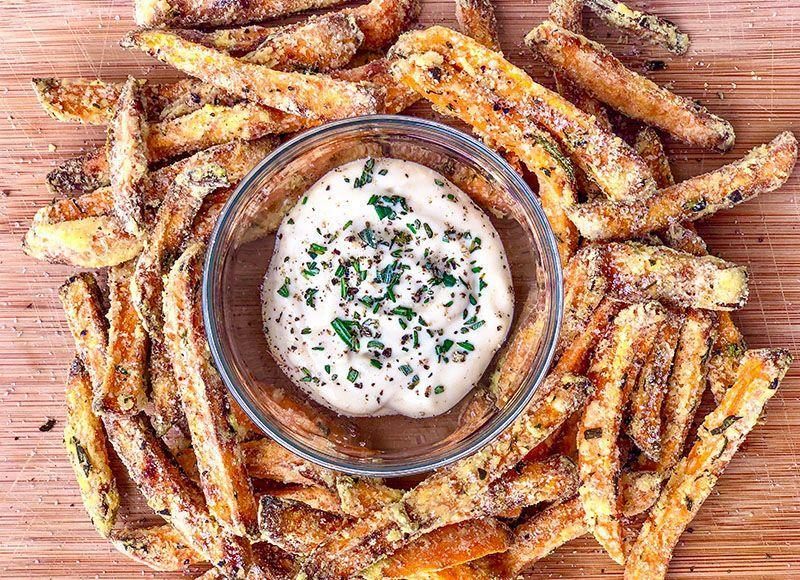 SWEET POTATO FRIES WITH TRUFFLE SAUCE