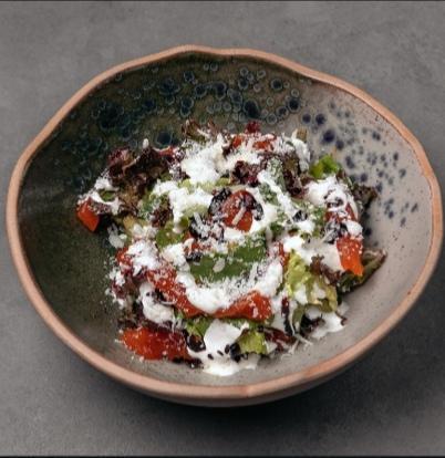 PERSIMON WITH SMOCKED SOUR CREAM